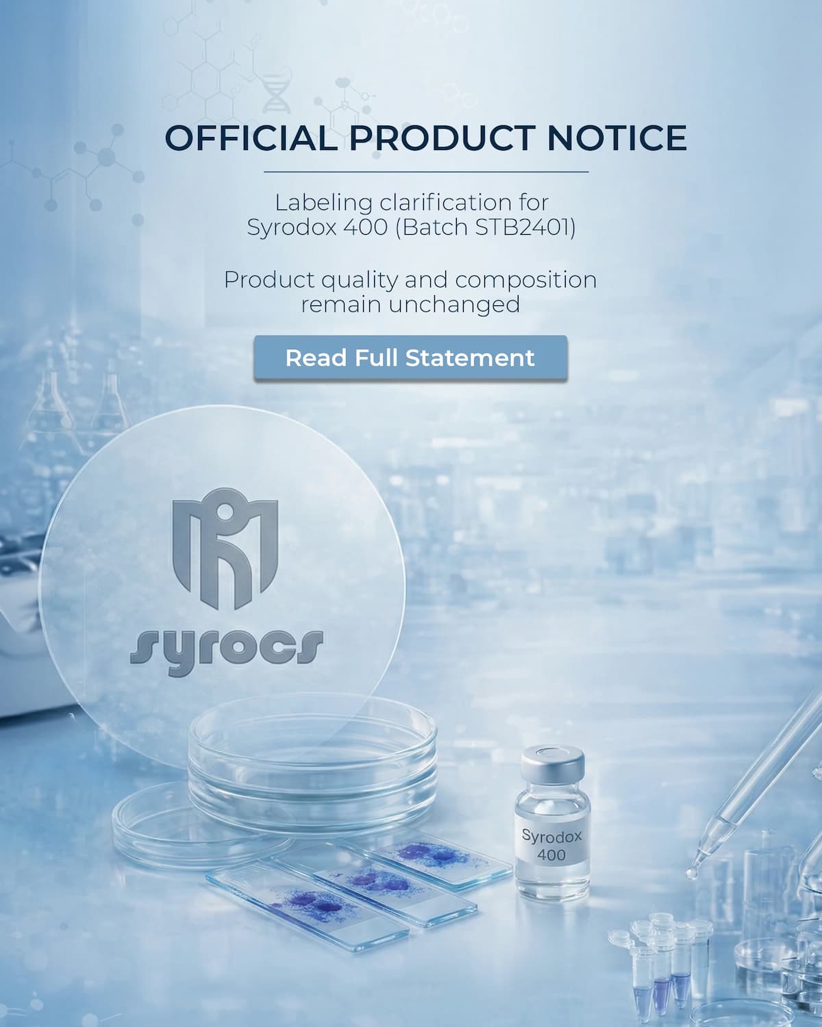 Syrocs Official Correction Notice