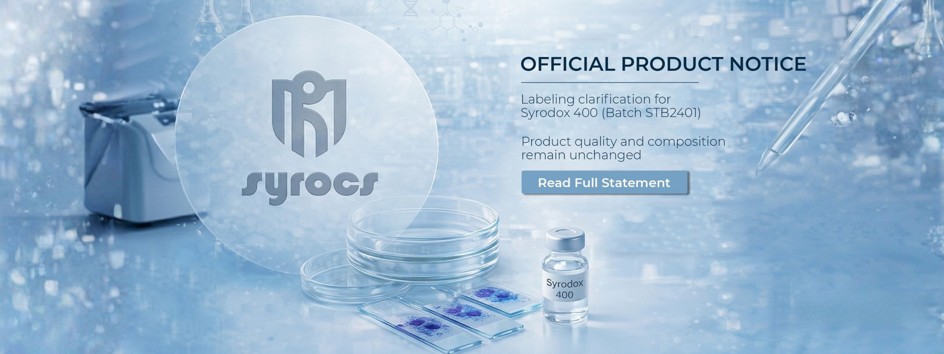 Syrocs Official Correction Notice